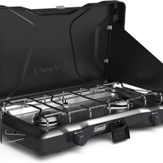 Coleman Triton 2-Burner Propane Stove, Portable Camping Cooktop